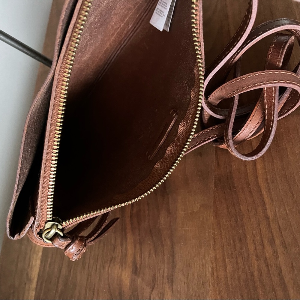 Madewell The Knotted Crossbody Bag Genuine Leather in Tan - Picture 9 of 14